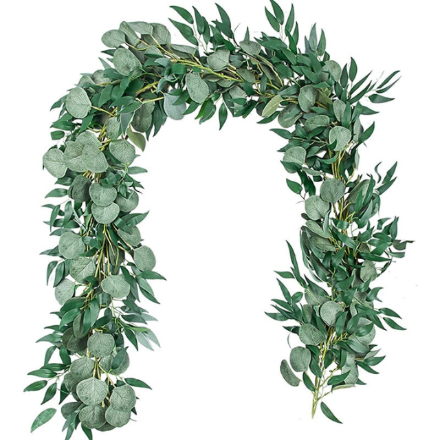 Artificial Fake Eucalyptus Leaves Garland