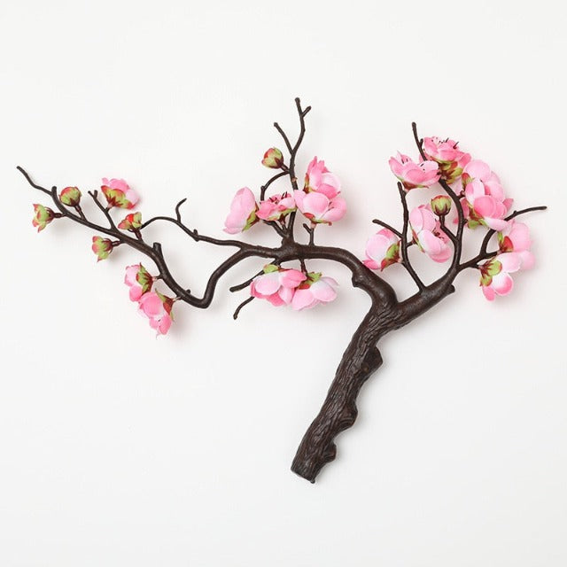 Artificial Fake Pink Cherry Blossom Bonsai Tree