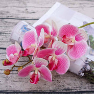 Artificial Fake Pink Orchid Stem