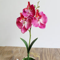 Artificial Fake Rose Red Orchid for Pot