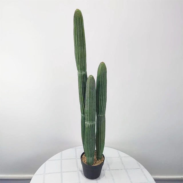 Artificial Fake Tall Cactus Plant in Pot 75 cm