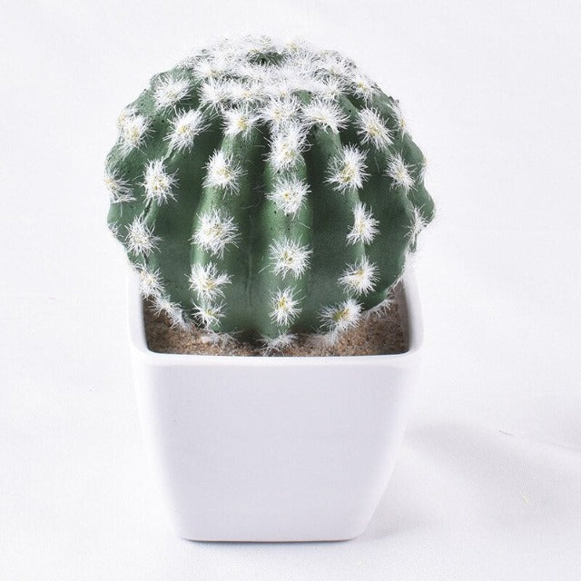 Products Artificial Fake Mini Round Cactus Plant