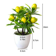 Artificial Fake Mini Lemon Tree in Pot