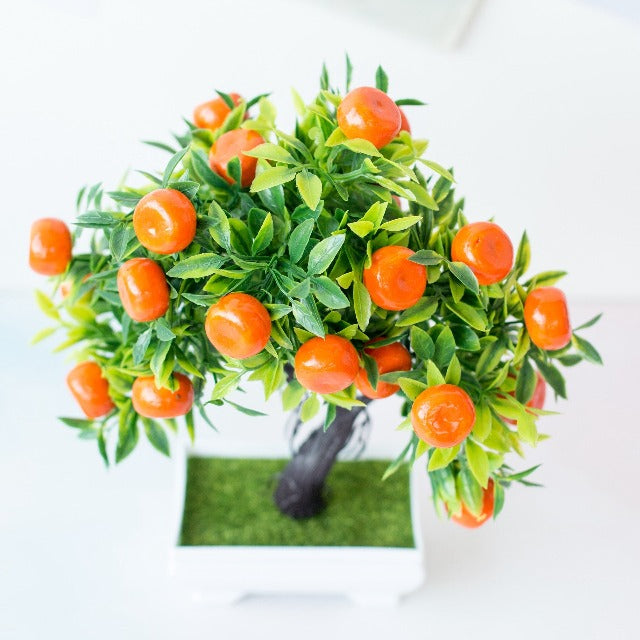 Artificial Fake Orange Tree in Pot