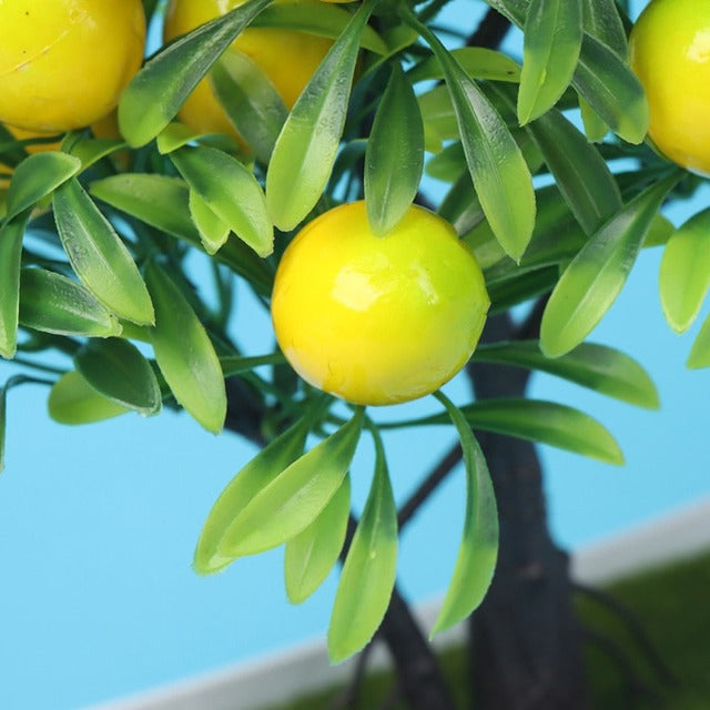 Artificial Fake Lemon Tree in Pot