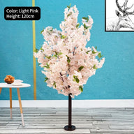 Artificial Fake Light Pink Cherry Blossom Tree