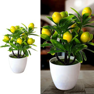 Artificial Fake Mini Lemon Tree in Pot