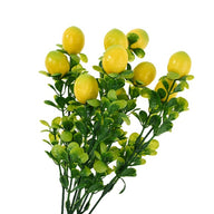 Artificial Fake Lemon Tree Branches