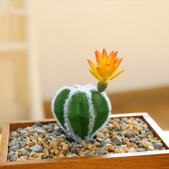 Artificial Fake Small Cactus Round