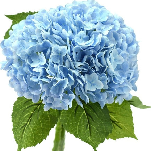 Artificial Fake Light Blue Hydrangea Flowers Bouquet 3Pcs