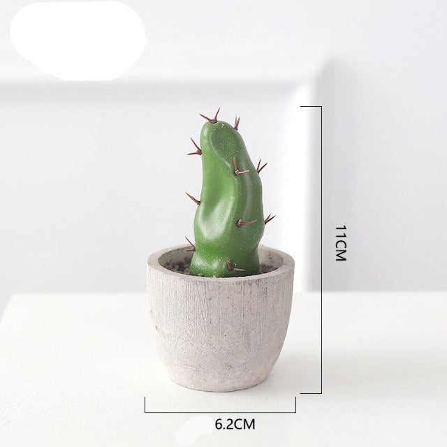 Artificial Fake Mini Cactus in Pot