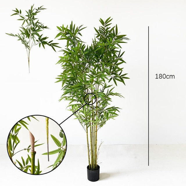 Artificial Fake Green Bamboo Plant Tree 180cm