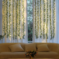 Artificial Fake Eucalyptus Garland with Lights