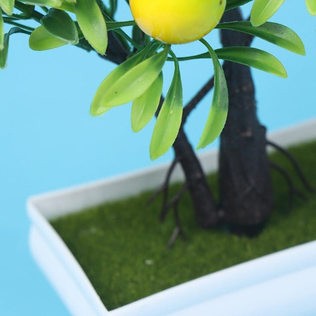 Artificial Fake Lemon Tree in Pot