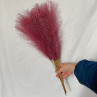 Artificial Fake Fluffy Pampas Grass Light Purple