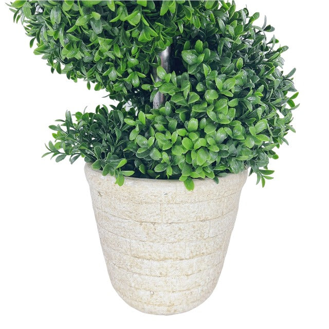 Artificial Fake Spiral Topiary Plant