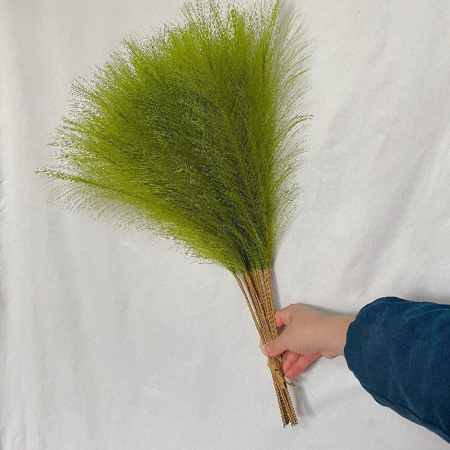 Artificial Fake Fluffy Pampas Grass Khaki