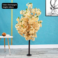 Artificial Fake Champagne Cherry Blossom Tree