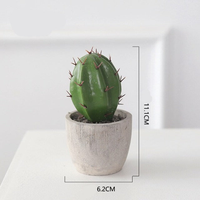 Artificial Fake Mini Cactus in Pot