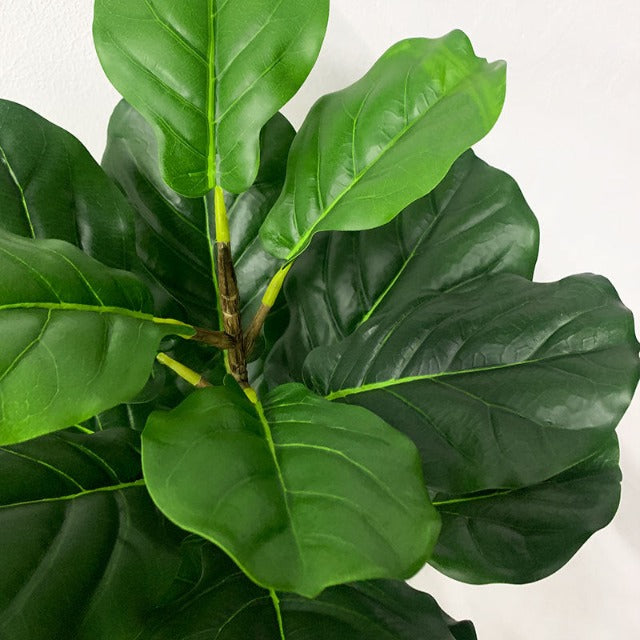 Artificial Fake Fiddle Leaf Fig Tree in Pot 75cm