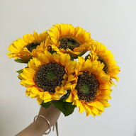 Artificial Fake Sunflowers Bouquet 5 Pcs