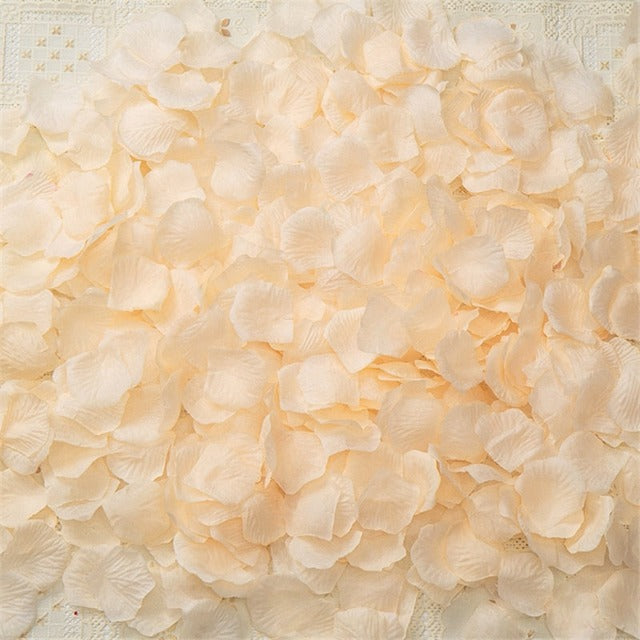 Artificial Cream White Rose Petals