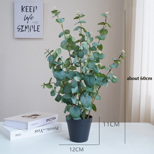 Artificial Fake Eucalyptus Plant in Pot 60cm