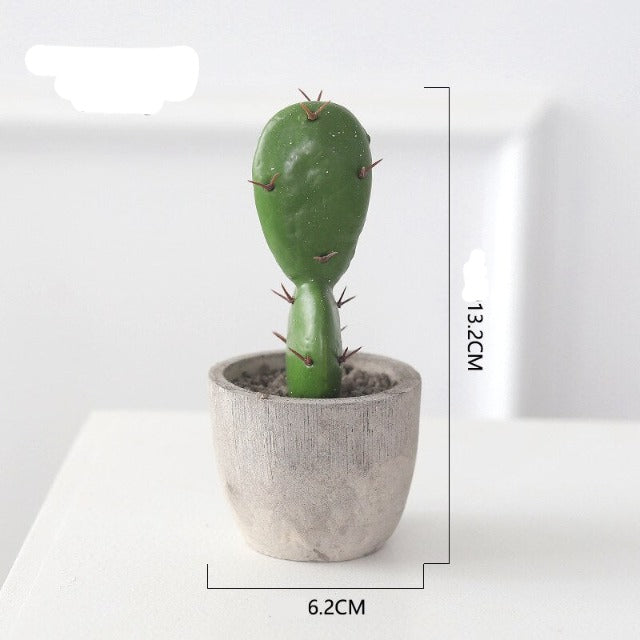 Artificial Fake Mini Cactus in Pot