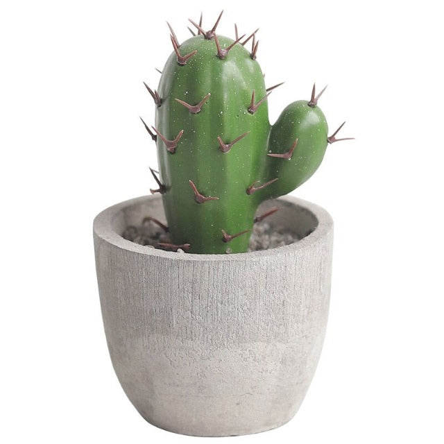 Artificial Fake Mini Cactus in Pot