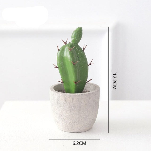 Artificial Fake Mini Cactus in Pot