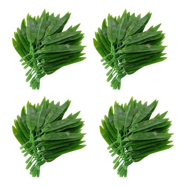 Artificial Fake Bamboo Leaves 50 Pcs