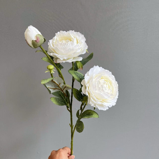 Artificial Fake White Peony Flowers Arrangement