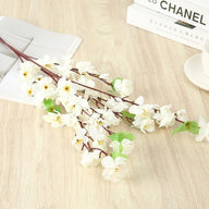 Artificial Fake White Japanese Cherry Blossom Branches