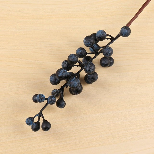 Artificial Fake Blueberries Stems