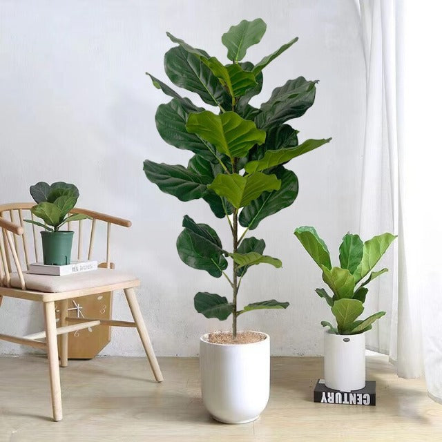 Artificial Fake Fiddle Leaf Fig Tree in Pot 95cm