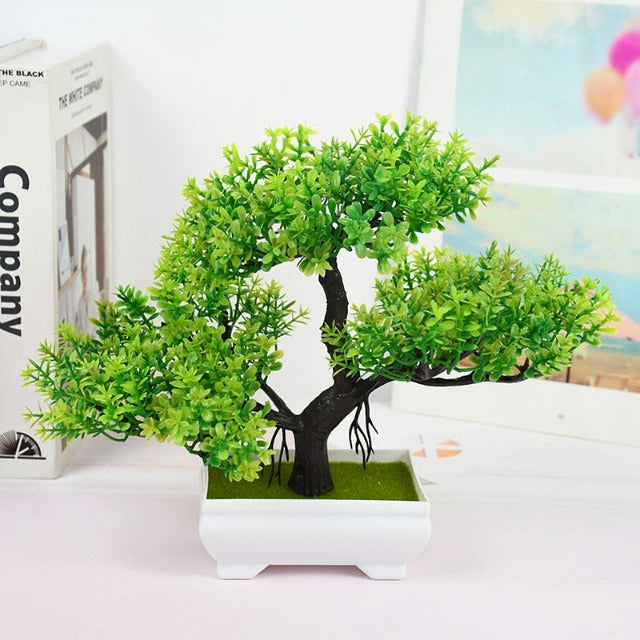 Artificial Fake Informal Green Bonsai Tree