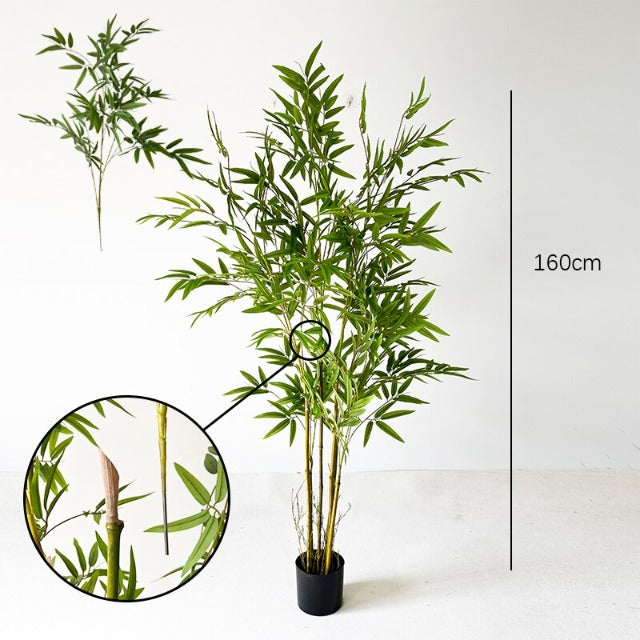 Artificial Fake Green Bamboo Plant Tree 160cm