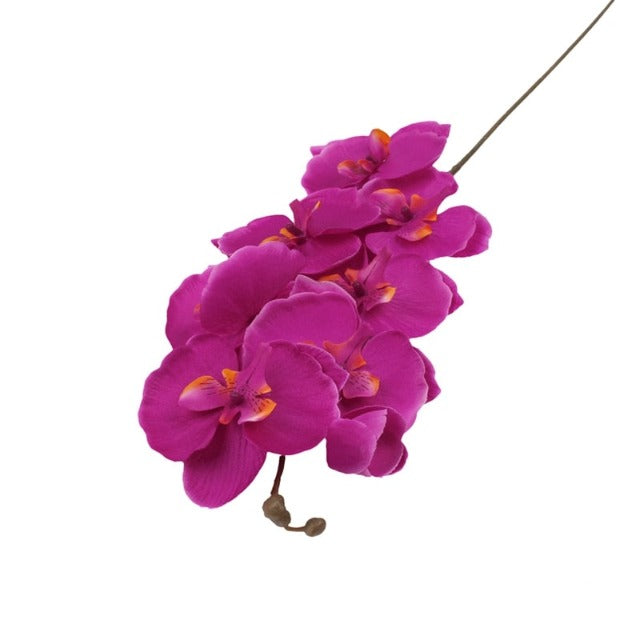 Artificial Fake Dark Purple Orchid Flowers