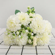 Artificial Fake White Hydrangea Arrangement