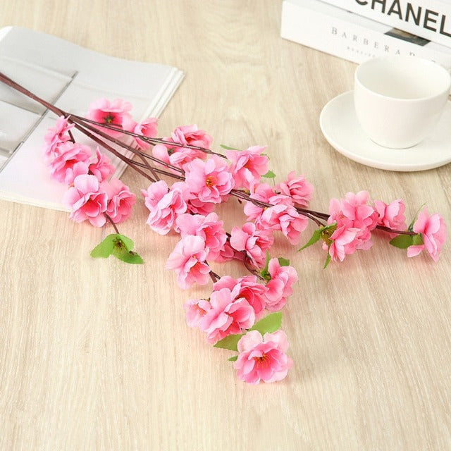 Artificial Fake Pink Japanese Cherry Blossom Branches