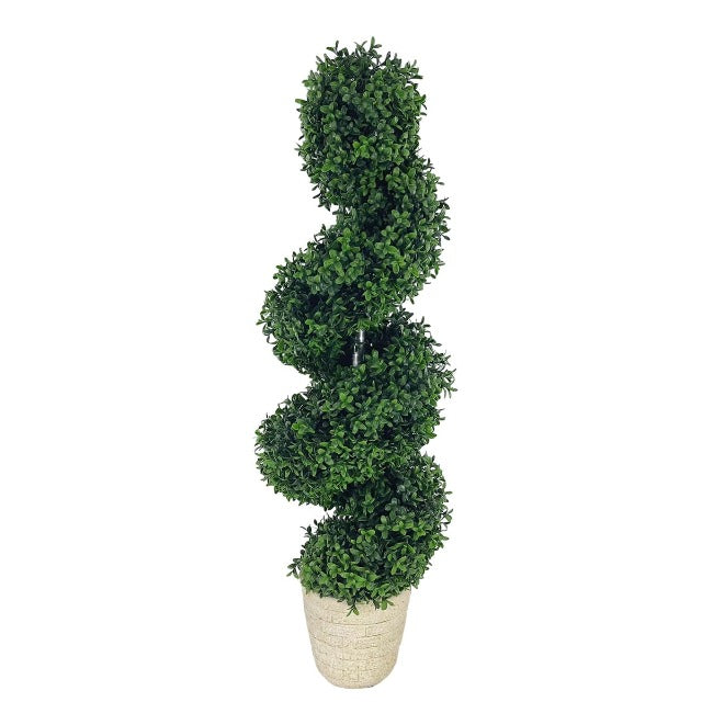 Artificial Fake Spiral Topiary Plant