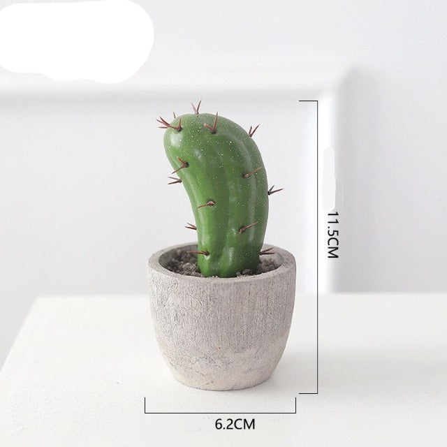 Artificial Fake Mini Cactus in Pot