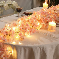 Artificial Fake Pink Cherry Blossom Flowers Garland