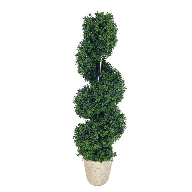 Artificial Fake Spiral Topiary Plant