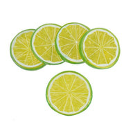 Artificial Fake Lime Slices 10 Pcs