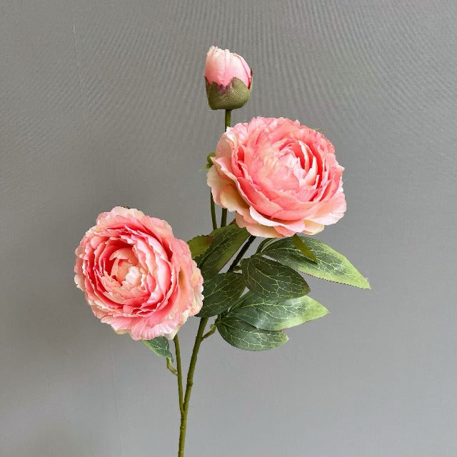 Artificial Fake Pink Peony Flowers Arrangement