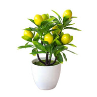 Artificial Fake Mini Lemon Tree in Pot