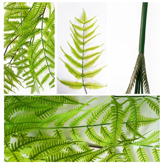 Artificial Fake Fern Hanging Plant 12 Leaves