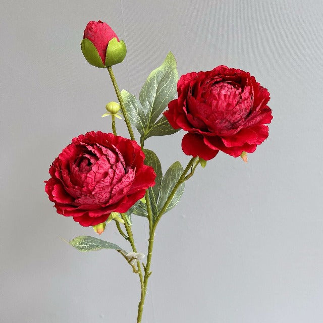 Artificial Fake Red Peony Flowers Arrangement