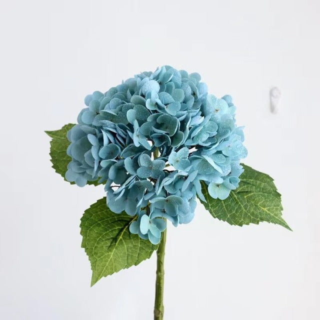 Artificial Fake Sky Blue Hydrangea Flowers Bouquet 3Pcs